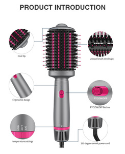 Voyage cheveux Cepillo Secador volumateur peigne 3 en 1 sèche-<span class=keywords><strong>brosse</strong></span> ensemble <span class=keywords><strong>brosse</strong></span> à Air chaud haute vitesse une étape <span class=keywords><strong>brosse</strong></span> souffleur de cheveux - Product Image 2