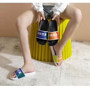 WSY986 Sandal desain kustom dengan Logo pria Sandal cetak alas kaki Pvc Sandal Logo kustom Sandal kustom untuk <span class=keywords><strong>Promo</strong></span> - Product Image 6