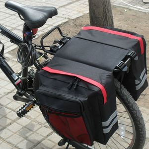 Bolsa Trasera para Bicicleta, Bolsa Doble para Bicicleta de Montaña, Material de Lona, Capacidad de 30-40L - Product Image 4