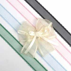 Custom Luxury 3.8cm 10 Yards Scalloped Edge Organza <b>Ribbon</b> for <b>Wedding</b> Gift Wrapping & Bridal Bouquets - Product Image 2