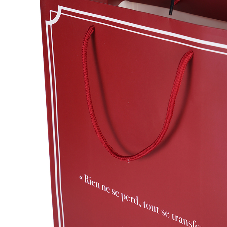 Wholesale luxury red shoes clothes packing printed custom logo clothing shopping gift jewelry packaging paper bag