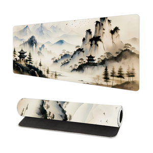 Alfombrilla de Ratón para Juegos Extra Grande Personalizable con Estampado de Paisaje Natural, Base Antideslizante de 3 mm, Alfombrilla Larga para Teclado y Ratón de Computadora - Product Image 3