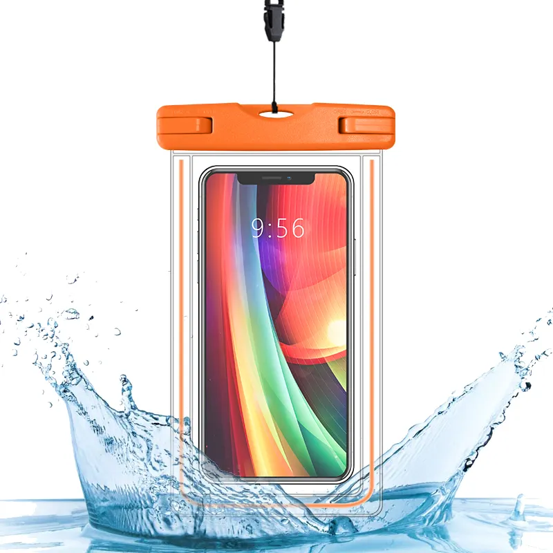 携帯電話アクセサリー屋外水泳携帯電話7インチ防水バッグ透明カスタマイズベストセラーPVC
