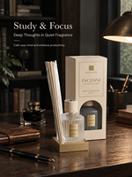 Lots de diffuseurs à bâtonnets en gros avec huile parfumée naturelle et bâtonnets en rotin pour assainisseur d'air maison et hôtel