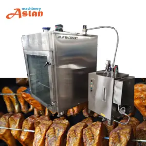 gas salmon fish smoker/sausage making machine/50kg sausage meat smoking oven
