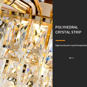 Lustre Moderno de Luxo em Cristal K9, Grande Luminária Pendente Nórdica de Metal para Quarto e Sala de Estar, Novo LED Regulável de Alta Qualidade - Product Image 3