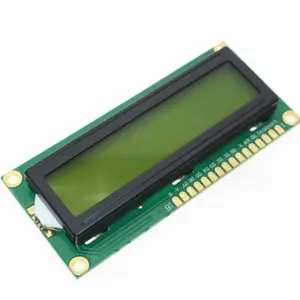 LCD1602A LCD display module 5V Yellow green screen Black font with backlight suitable for arduino