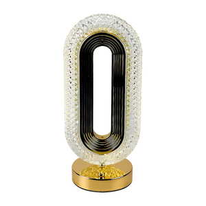 New Vàng crystandoor bảng đèn hình bầu dục decblackve Đèn bàn cho phòng ngủ khách bedsidernng phòng lãng mạn Lustre đồ đạc - Product Image 6
