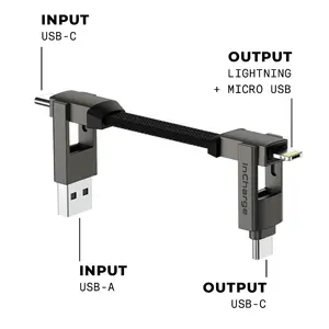 Cavo InCharge 6-in-1, gadget personalizzati - Product Image 6