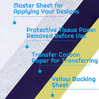 Papel de Transferencia para Tatuajes, 100 Hojas, 4 Capas, Papel Térmico para Plantillas sin Tinta, Tamaño A4, para Impresora, Venta al por Mayor, Personalizado