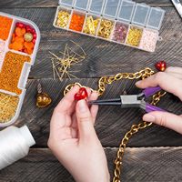 Kit de 3 pinces à bijoux pour la fabrication de bijoux, comprenant des pinces à bec effilé, des pinces à bec rond et des coupe-fils