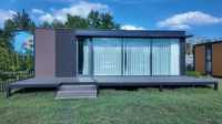 Maison préfabriquée isolée en acier léger, villa portable, logement secondaire australien, cabane de jardin irlandaise, économie d'énergie pour hôtel et vacances