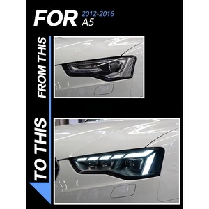 Faros delanteros mejorados A5 para Audi 2012-2016 A5 LED faro proyector lente animación DRL señal dinámica faros luces modificadas - Product Image 6