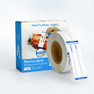 Etiquetas Autoadhesivas Rectangulares Removibles NATURALABEL de 1x3 Pulgadas, Etiquetas para Bebidas y Alimentos, Etiquetas de Uso Diario para el Hogar - Product Image 1