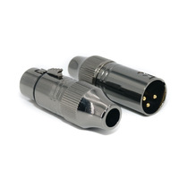 Adaptateur de microphone XLR mâle à 3 broches en cuivre plaqué or ABCCABLS, neuf, pour pistolet à aiguilles automobile, moule privé