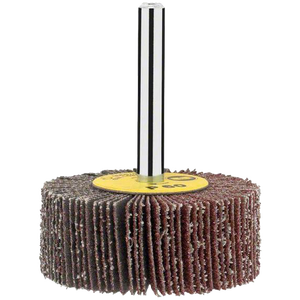 Óxido de aluminio 80 Grit Flap Wheel Shank Disco abrasivo de 100mm de diámetro para desbarbado de molienda superficial OEM Ø 80x30mm Grano - Product Image 1