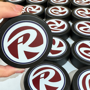 Design Logo Customized Black Hockey Puck-kingway Brand 7.5x2.5 Inches 170g Weight Durable Hard Rubber Low MOQ 100 100 Pieces - Product Image 6