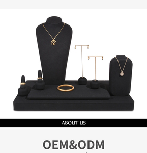 Jinsky Customized Metal Microfiber Jewelry Display <b>Rack</b> Stand Store Accessories for Earrings Rings Microfiber Jewelry Display - Product Image 6