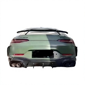 Kit carrosserie en fibre de carbone de haute qualité 2019 pour Mercedes Benz AMG GT50 GT53 : Nouvelle lèvre avant, jupes latérales, lèvre arrière, pare-chocs avant de voiture - Product Image 3