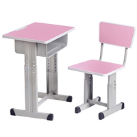 Meubles scolaires tout-en-un, tables et chaises pour écoles primaires, ensemble table et chaise pour salle de classe