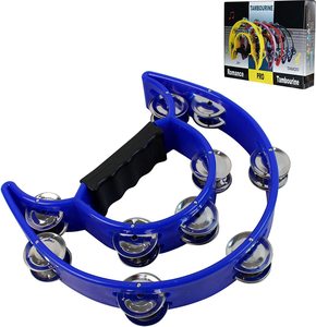 HUASHENG professionale fatto a mano doppio Cutaway tamburello strumenti percussionali bambini bambini studenti che giocano a giocattoli - Product Image 2