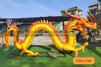 Statue de Dragon Animatronic personnalisée réaliste 5m Dragon chinois vente d'usine