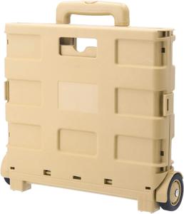 Multi-functional Shopping Cart Outdoor Shopping Cart <strong>Folding</strong> Carry Cart Container Carrier with Wheel, Stopper, Lid and Handle, - Product Image 2