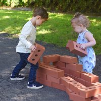 Usine En Gros Enfants Jouet 1:1 Brique Bloc Mousse Blocs de Construction pour Enfants Bâtiment Apprentissage