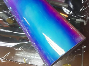 ฟิล์มไวนิลหุ้มรถยนต์เปลี่ยนสีไดโครอิกสีฟ้าชมพู - Product Image 2