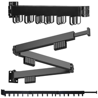 SANIPRO Séchoir à linge mural télescopique coupe-vent pour balcon, en alliage d'aluminium, pliable, avec barre extensible