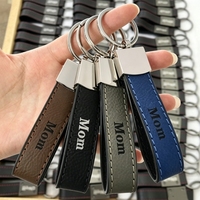 Porte-clés en cuir gravé au laser avec logo B2B pour cadeau d'appréciation client VIP, qualité fiable, souvenir d'entreprise de luxe