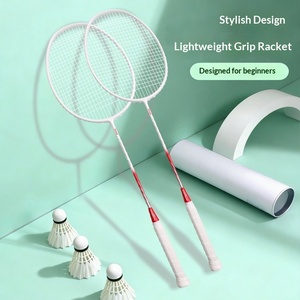 Raquette de <span class=keywords><strong>badminton</strong></span> <span class=keywords><strong>double</strong></span> <span class=keywords><strong>en</strong></span> fibre de carbone personnalisée pour adultes, entraînement familial à domicile, lot de 2 - Product Image 1