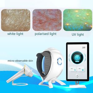 เครื่องวิเคราะห์ผิวหน้าเทคโนโลยีล่าสุด ได้รับการรับรองมาตรฐาน CE ความละเอียดสูง ตรวจจับใบหน้าแบบ 3 มิติ เครื่องทดสอบและวินิจฉัยสภาพผิว - Product Image 5