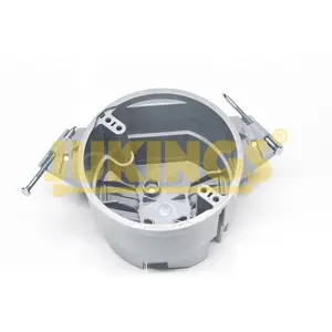 ROUND NAIL-ON EL BOX 24.5 CI Nonmetallic Cable Box In-Wall Junction Electrical Switch Box 2Hr Fire Rating