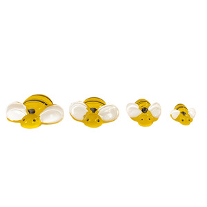 Glow In Dark Cartoon <b>Bee</b> Miniature <b>Garden</b> <b>Ornaments</b> For Outdoor Lawn Decoration DIY Accessories Set With Lighted Feature - Product Image 1