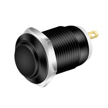 16mm Waterproof Arcuate Button Metal Push Button Switch 2 Pin Mini Round Momentary Push Button Momentary With Screw Terminals