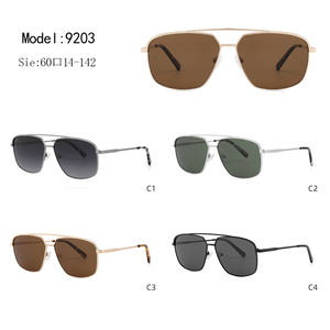 Unisex Pilot <b>Sunglasses</b> Rectangle Metal <b>Frame</b> Green Lens 100% UV Protection Outdoor Activities Adult - Product Image 3