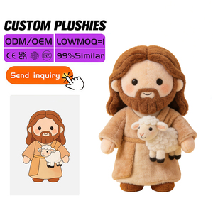 Boneka Plush Kristen Kustom Desain Baru Kartun Yesus Boneka Plush Personalisasi Produsen Mainan Plush Kustom - Product Image 3
