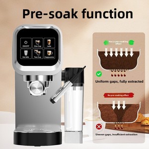 Máquina de Espresso Semiautomática de Estilo Italiano Concentrada de Fábrica para el Hogar, para Lattes y Cappuccinos, con Contenedor de Leche, ITALIAN-STY - Product Image 5