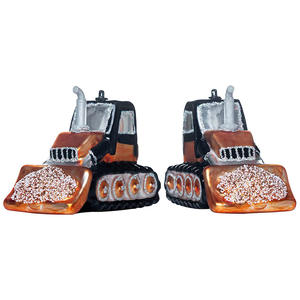 Décorations de Noël faites à la main pour pelles Bulldozers Arbres de Noël en verre pour fêtes Accessoires de fête personnalisés - Product Image 2