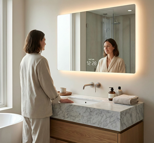 Miroir de salle de bain intelligent à écran tactile mural, miroir magique Android, téléviseur LCD, affichage numérique pour hôtel, maison, coiffeuse - Product Image 3