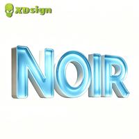 Lettres en relief LED personnalisées en cristal acrylique, signalétique 3D certifiée CE, étanche IPX7, publicité extérieure, contrôle Bluetooth pour voiture