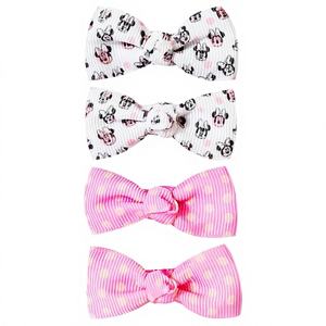 Accesorios para el Cabello con Lazo de Mickey y Minnie Mouse, Juego de 4 Lazos con Pinzas de Cocodrilo, 150 Unidades, Venta al Por Mayor, Envío Gratis - Product Image 1
