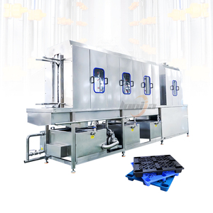 Machine de nettoyage de plateaux de <span class=keywords><strong>boulangerie</strong></span> 100-1500 pièces/heure, nettoyeur de caisses, laveuse de moules à gâteaux, machine à laver les plateaux de palettes - Product Image 1