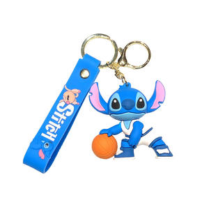 Llavero de Silicona con Diseño de Personajes de Anime en 3D, Accesorios de Dibujos Animados, Lindo Llavero de Stitch, Venta al por Mayor - Product Image 6