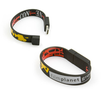Penjualan Terbaik 2GB Flash Drive gelang/gelang silikon USB 2.0 antarmuka produk baru Flash Drive kompatibel PC 8GB 16GB