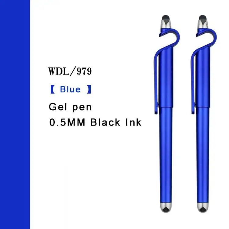 Pena Layar Lembut Plastik Bola Multifungsi Baru Promosi Terlaris 2 In 1 dengan Pena Pulpen Logam Logo Kustom