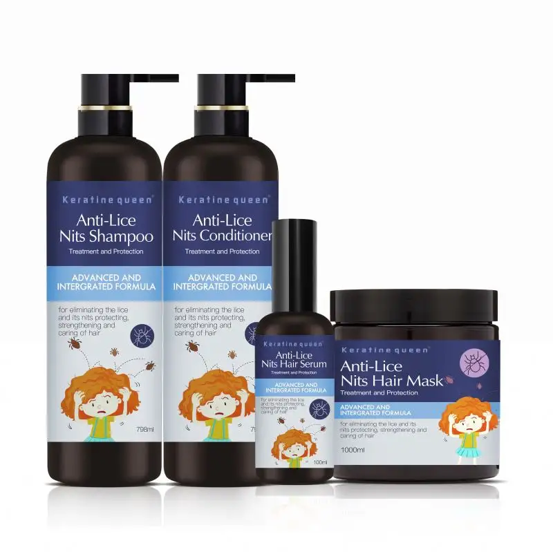 Ensemble de produits de marque privée et d'après-shampooing Protection Hair Care nettoyage en profondeur anti poux shampooing