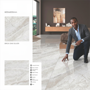 Vistaar California Pearl 600x600mm Polished Porcelain Floor Tiles Glossy Marble Design 24x24 - Product Image 5