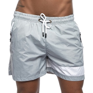 2024 meilleure vente hommes décontracté sport Shorts haute rue grande taille rayé conception coton Polyester cordon poche imprimé - Product Image 3
